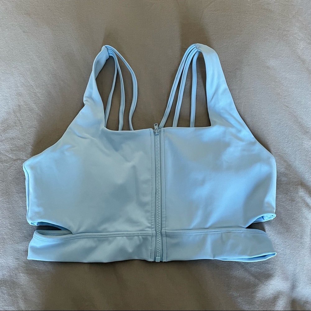 Buffbunny Blizzard Zip-Up Sports Bra - Frost